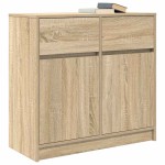vidaXL Bufetă cu sertar Stejar Sonoma 80x34x76 cm Lemn prelucrat