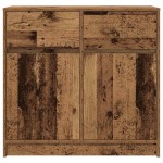vidaXL Bufetă cu sertar Lemn vechi 80x34x76 cm Lemn prelucrat