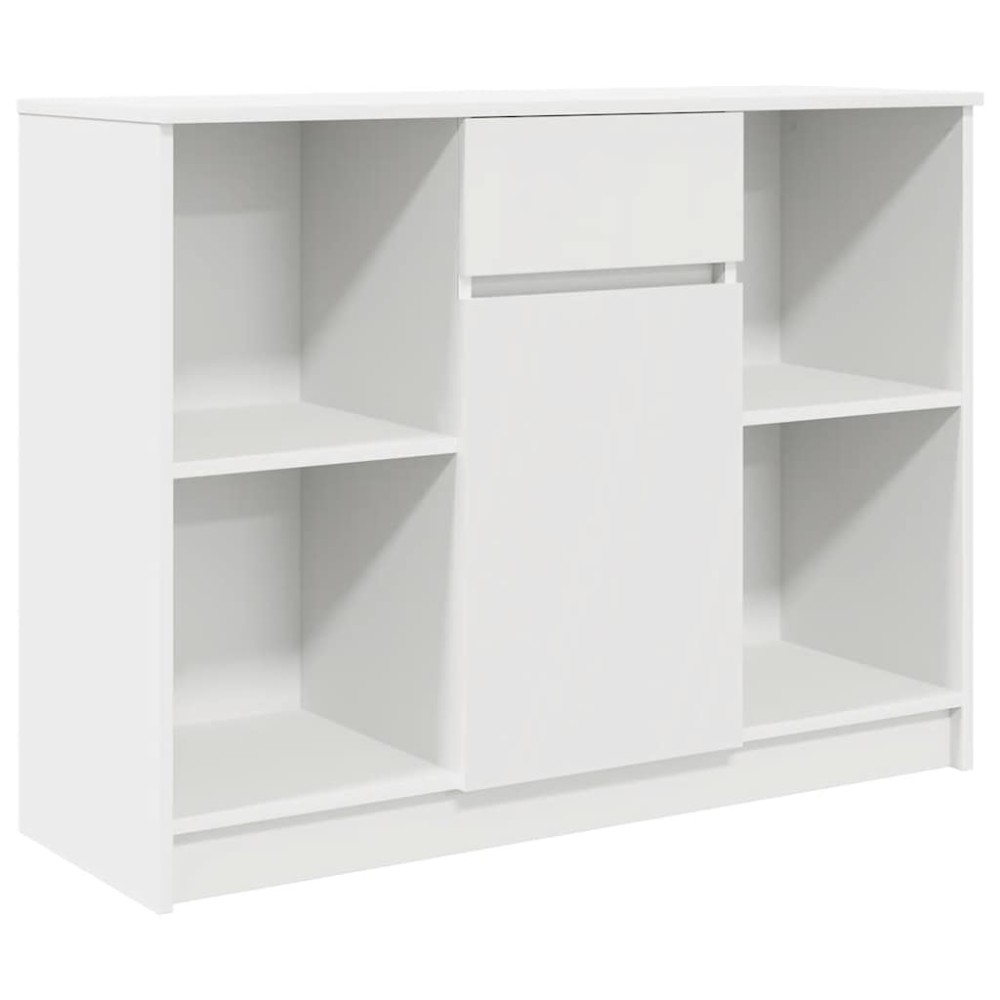 vidaXL Bufetă cu sertar alb 101x35x76 cm din lemn prelucrat