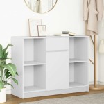 vidaXL Bufetă cu sertar alb 101x35x76 cm din lemn prelucrat vidaXL Bufetă cu sertar alb 101x35x76 cm din lemn prelucrat