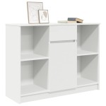 vidaXL Bufetă cu sertar alb 101x35x76 cm din lemn prelucrat vidaXL Bufetă cu sertar alb 101x35x76 cm din lemn prelucrat