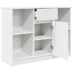 vidaXL Bufetă cu sertar alb 101x35x76 cm din lemn prelucrat vidaXL Bufetă cu sertar alb 101x35x76 cm din lemn prelucrat