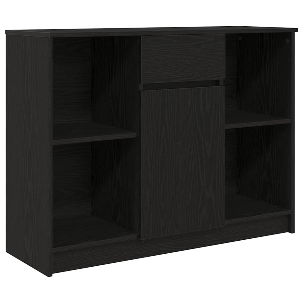 vidaXL Bufetă cu sertar Stejar negru 101x35x76 cm Lemn prelucrat