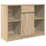vidaXL Bufetă cu sertar Stejar Sonoma 101x35x76 cm Lemn prelucrat