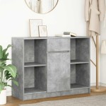 vidaXL Bufetă cu sertar Gri beton 101x35x76 cm Lemn prelucrat vidaXL Bufetă cu sertar Gri beton 101x35x76 cm Lemn prelucrat