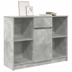 vidaXL Bufetă cu sertar Gri beton 101x35x76 cm Lemn prelucrat vidaXL Bufetă cu sertar Gri beton 101x35x76 cm Lemn prelucrat