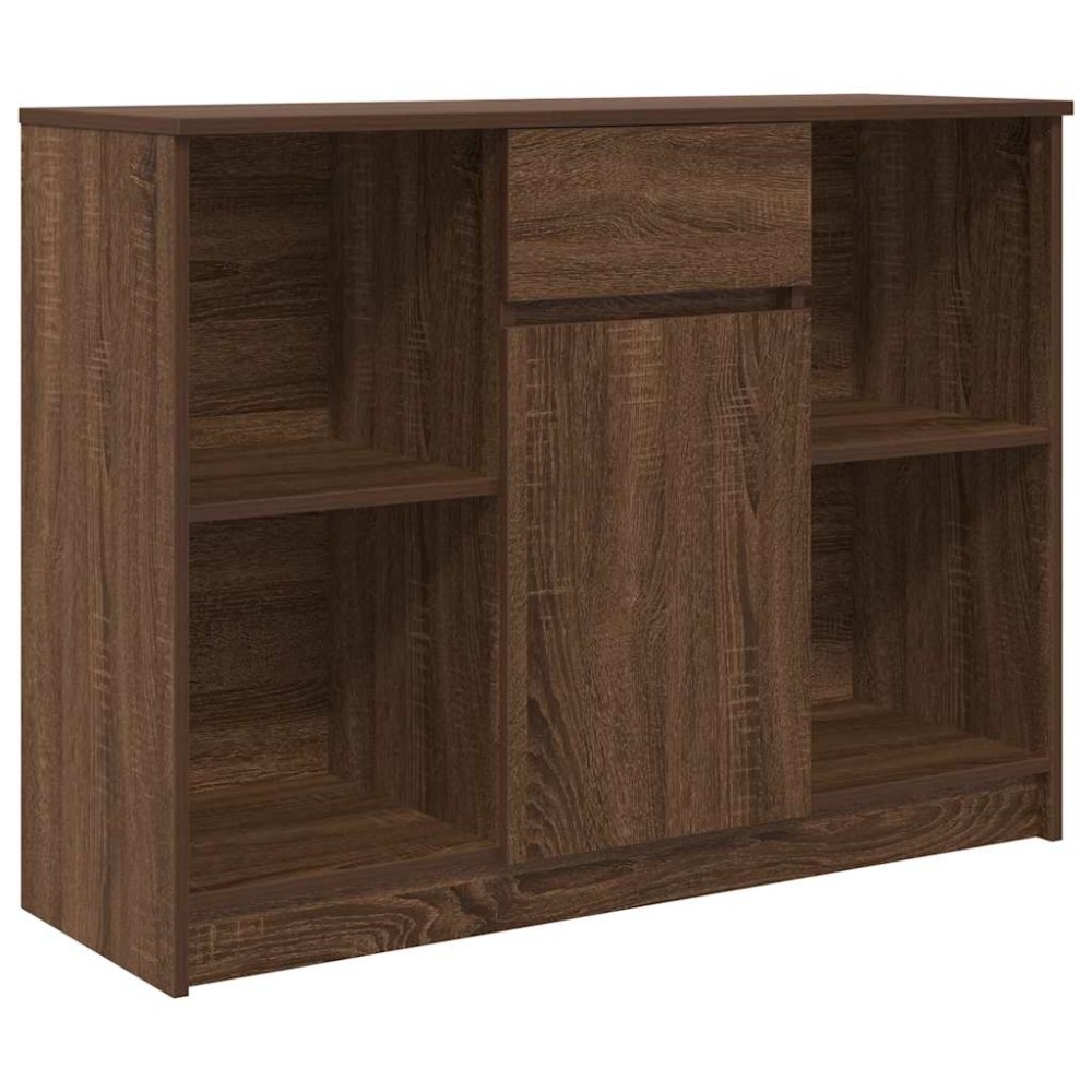 vidaXL Bufetă cu sertar Stejar maro 101x35x76 cm Lemn prelucrat