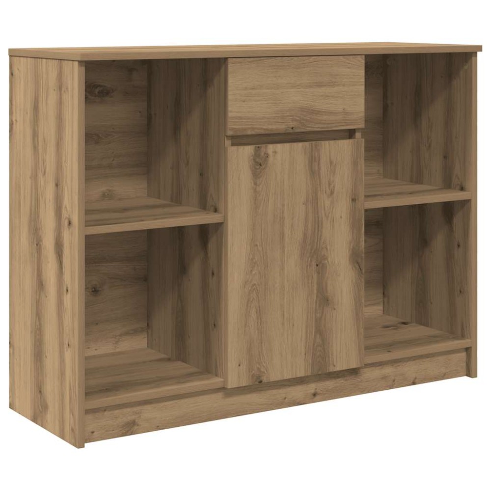 vidaXL Bufetă cu sertar Artisan Stejar 101x35x76 cm Lemn prelucrat