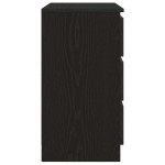 vidaXL Bufetă cu sertar Stejar negru 71x35x65 cm Lemn prelucrat