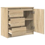 vidaXL Bufetă cu sertar Stejar Sonoma 71x35x65 cm Lemn prelucrat