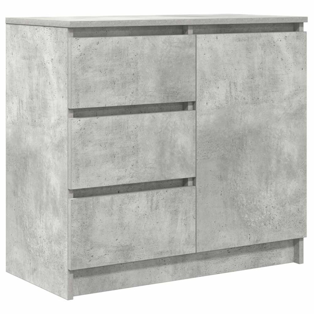 vidaXL Bufetă cu sertar Gri beton 71x35x65 cm Lemn prelucrat