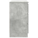 vidaXL Bufetă cu sertar Gri beton 71x35x65 cm Lemn prelucrat vidaXL Bufetă cu sertar Gri beton 71x35x65 cm Lemn prelucrat