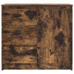 vidaXL Bufetă cu sertar stejar afumat 71x35x65 cm lemn de stratificat vidaXL Bufetă cu sertar stejar afumat 71x35x65 cm lemn de stratificat