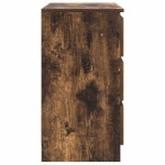 vidaXL Bufetă cu sertar stejar afumat 71x35x65 cm lemn de stratificat vidaXL Bufetă cu sertar stejar afumat 71x35x65 cm lemn de stratificat