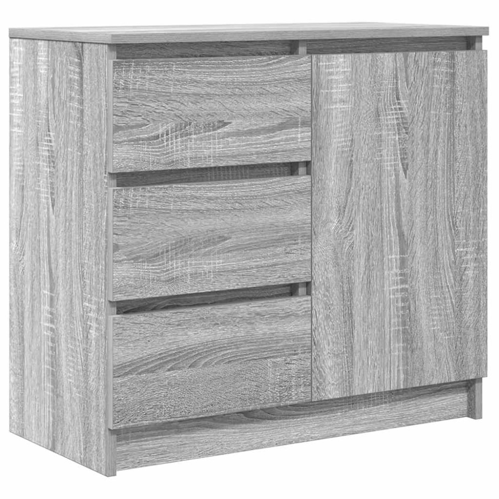 vidaXL Bufetă cu sertar Gri Sonoma 71x35x65 cm Lemn prelucrat