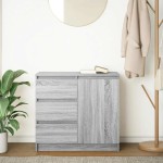 vidaXL Bufetă cu sertar Gri Sonoma 71x35x65 cm Lemn prelucrat vidaXL Bufetă cu sertar Gri Sonoma 71x35x65 cm Lemn prelucrat