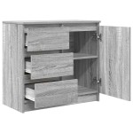 vidaXL Bufetă cu sertar Gri Sonoma 71x35x65 cm Lemn prelucrat vidaXL Bufetă cu sertar Gri Sonoma 71x35x65 cm Lemn prelucrat