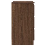 vidaXL Bufetă cu sertar Stejar maro 71x35x65 cm Lemn prelucrat