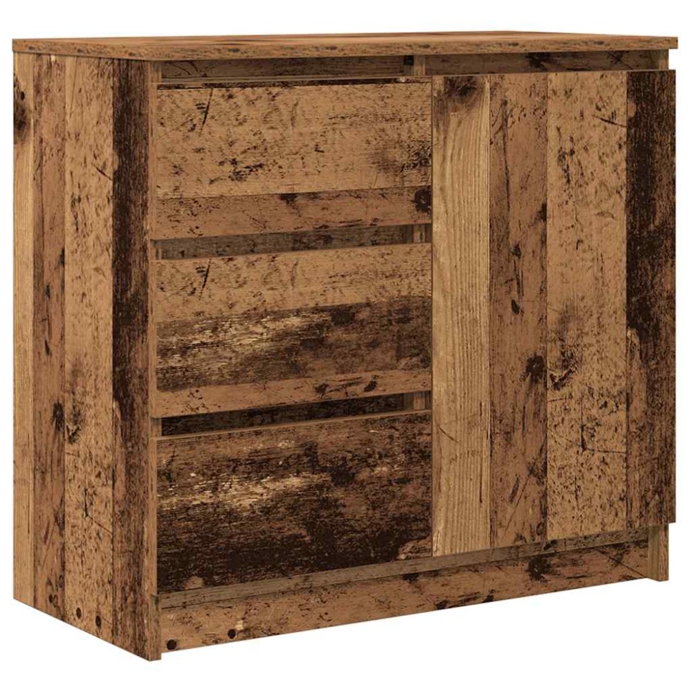 vidaXL Bufetă cu sertar Lemn vechi 71x35x65 cm Lemn prelucrat