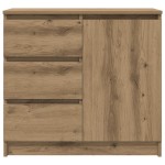 vidaXL Bufetă cu sertar Artisan Stejar 71x35x65 cm lemn prelucrat vidaXL Bufetă cu sertar Artisan Stejar 71x35x65 cm lemn prelucrat