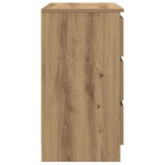 vidaXL Bufetă cu sertar Artisan Stejar 71x35x65 cm lemn prelucrat vidaXL Bufetă cu sertar Artisan Stejar 71x35x65 cm lemn prelucrat