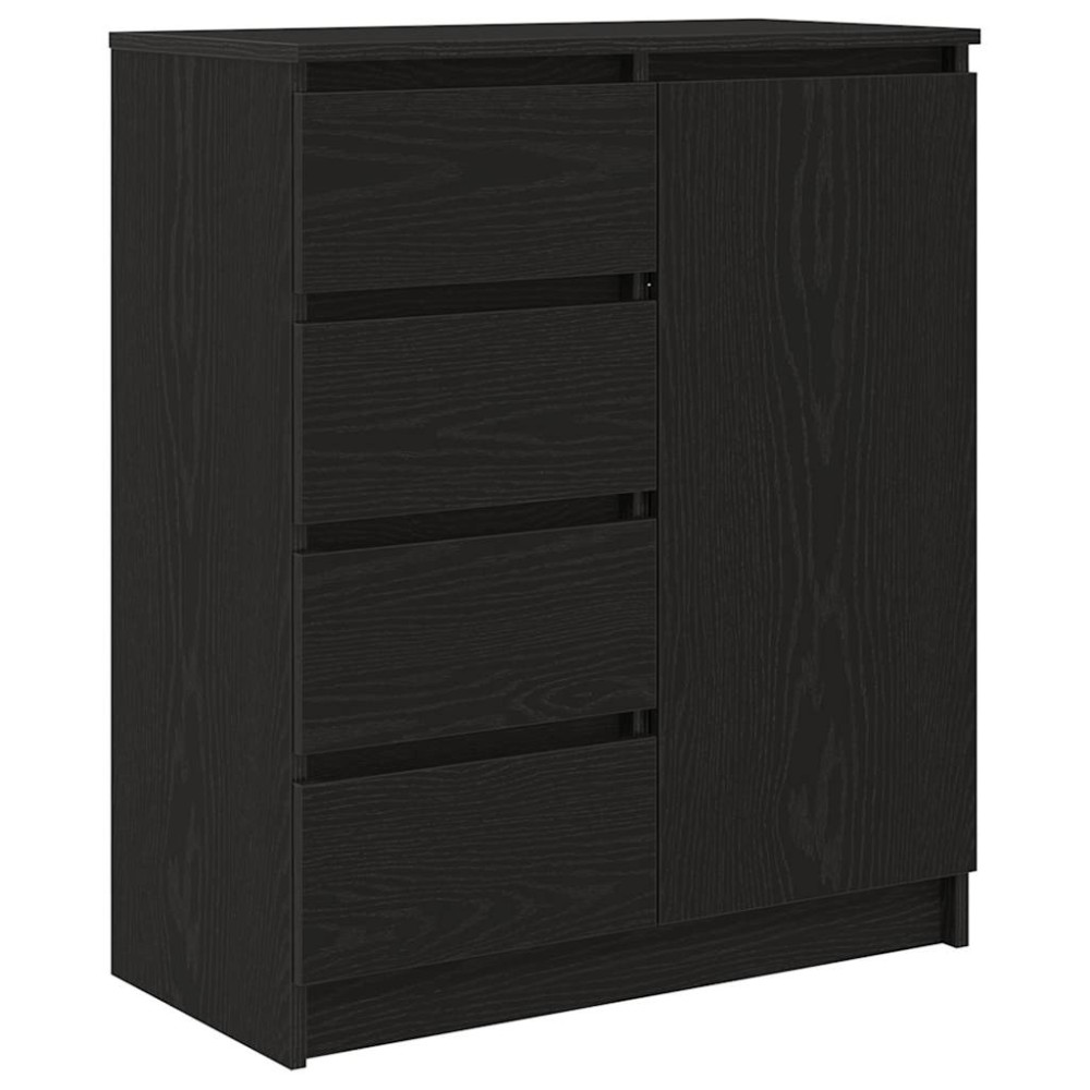 vidaXL Bufetă cu sertare Stejar negru 71x35x84 cm Lemn prelucrat