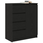 vidaXL Bufetă cu sertare Stejar negru 71x35x84 cm Lemn prelucrat