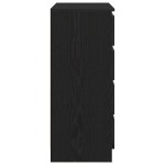 vidaXL Bufetă cu sertare Stejar negru 71x35x84 cm Lemn prelucrat