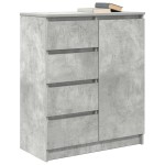 vidaXL Bufetă cu sertare Gri beton 71x35x84 cm Lemn prelucrat