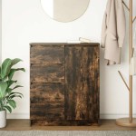vidaXL Bufetă cu sertare Stejar afumat 71x35x84 cm Lemn prelucrat