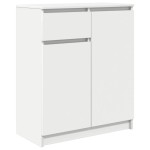 vidaXL Bufetă cu sertar alb 71x35x84 cm din lemn prelucrat vidaXL Bufetă cu sertar alb 71x35x84 cm din lemn prelucrat