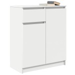 vidaXL Bufetă cu sertar alb 71x35x84 cm din lemn prelucrat vidaXL Bufetă cu sertar alb 71x35x84 cm din lemn prelucrat