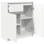 vidaXL Bufetă cu sertar alb 71x35x84 cm din lemn prelucrat vidaXL Bufetă cu sertar alb 71x35x84 cm din lemn prelucrat