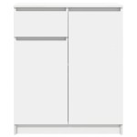 vidaXL Bufetă cu sertar alb 71x35x84 cm din lemn prelucrat vidaXL Bufetă cu sertar alb 71x35x84 cm din lemn prelucrat