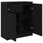 vidaXL Bufetă cu sertar Stejar negru 71x35x84 cm Lemn prelucrat