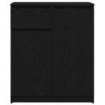 vidaXL Bufetă cu sertar Stejar negru 71x35x84 cm Lemn prelucrat