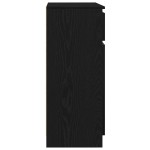 vidaXL Bufetă cu sertar Stejar negru 71x35x84 cm Lemn prelucrat