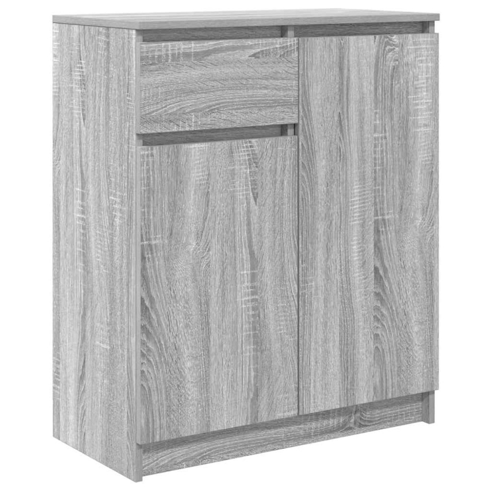 vidaXL Bufetă cu sertar Gri Sonoma 71x35x84 cm Lemn prelucrat
