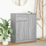 vidaXL Bufetă cu sertar Gri Sonoma 71x35x84 cm Lemn prelucrat vidaXL Bufetă cu sertar Gri Sonoma 71x35x84 cm Lemn prelucrat