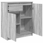 vidaXL Bufetă cu sertar Gri Sonoma 71x35x84 cm Lemn prelucrat vidaXL Bufetă cu sertar Gri Sonoma 71x35x84 cm Lemn prelucrat
