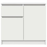 vidaXL Bufetă cu sertar alb 71x35x65 cm din lemn prelucrat vidaXL Bufetă cu sertar alb 71x35x65 cm din lemn prelucrat