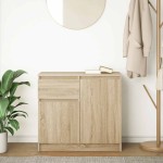 vidaXL Bufetă cu sertar Stejar Sonoma 71x35x65 cm Lemn prelucrat vidaXL Bufetă cu sertar Stejar Sonoma 71x35x65 cm Lemn prelucrat