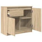 vidaXL Bufetă cu sertar Stejar Sonoma 71x35x65 cm Lemn prelucrat vidaXL Bufetă cu sertar Stejar Sonoma 71x35x65 cm Lemn prelucrat