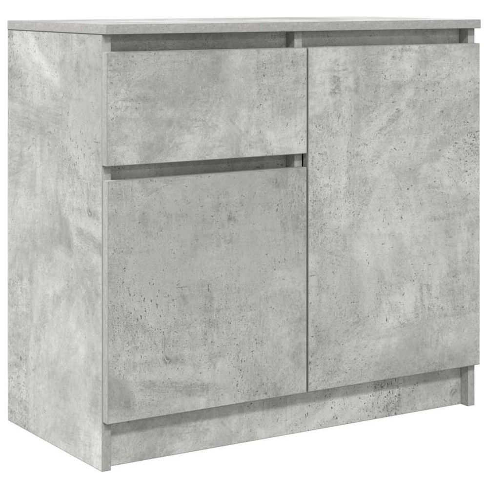 vidaXL Bufetă cu sertar Gri beton 71x35x65 cm Lemn prelucrat