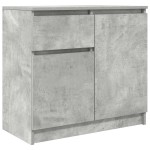 vidaXL Bufetă cu sertar Gri beton 71x35x65 cm Lemn prelucrat vidaXL Bufetă cu sertar Gri beton 71x35x65 cm Lemn prelucrat