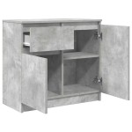 vidaXL Bufetă cu sertar Gri beton 71x35x65 cm Lemn prelucrat vidaXL Bufetă cu sertar Gri beton 71x35x65 cm Lemn prelucrat