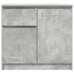vidaXL Bufetă cu sertar Gri beton 71x35x65 cm Lemn prelucrat vidaXL Bufetă cu sertar Gri beton 71x35x65 cm Lemn prelucrat
