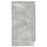 vidaXL Bufetă cu sertar Gri beton 71x35x65 cm Lemn prelucrat vidaXL Bufetă cu sertar Gri beton 71x35x65 cm Lemn prelucrat