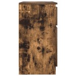 vidaXL Bufetă cu sertar stejar afumat 71x35x65 cm lemn de stratificat vidaXL Bufetă cu sertar stejar afumat 71x35x65 cm lemn de stratificat