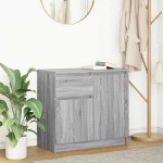vidaXL Bufetă cu sertar Gri Sonoma 71x35x65 cm Lemn prelucrat vidaXL Bufetă cu sertar Gri Sonoma 71x35x65 cm Lemn prelucrat